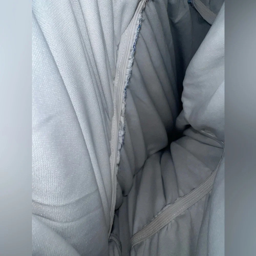 Maurices White, Blue & Pink floral strapless dress size 0 - Picture 15 of 16